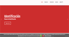 Desktop Screenshot of placasidentificacion.com