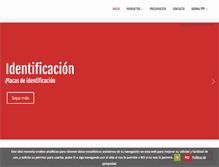 Tablet Screenshot of placasidentificacion.com